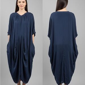 Grizas Navy Blue Maxi Dress